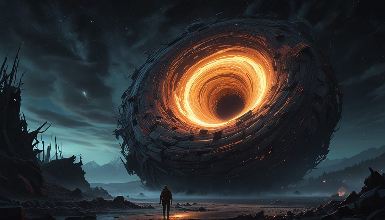 Cosmic Black Hole Emerges from the Vastness of Space in Hype...