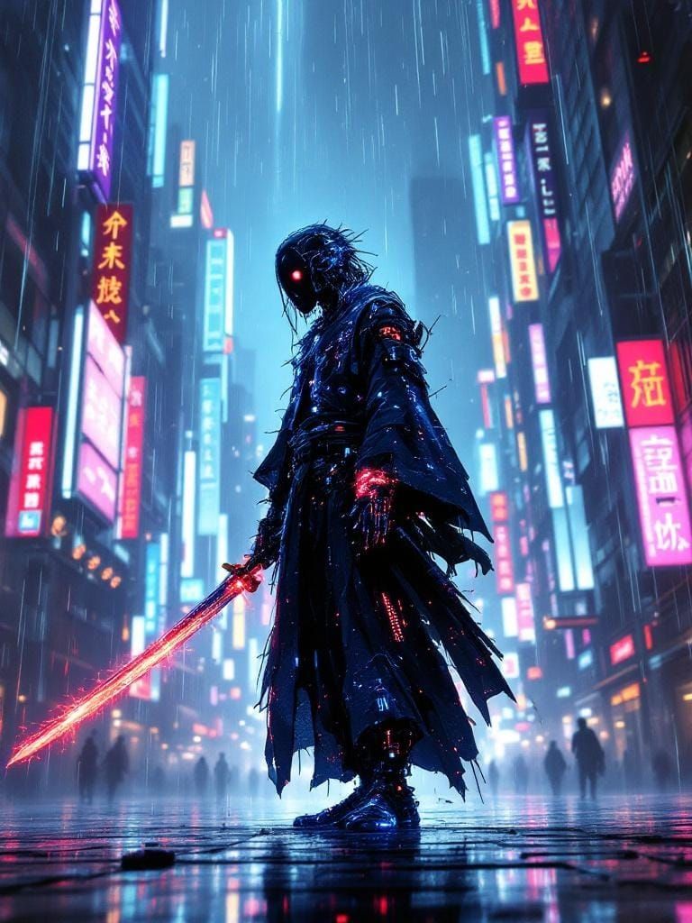 Cyberpunk ronin