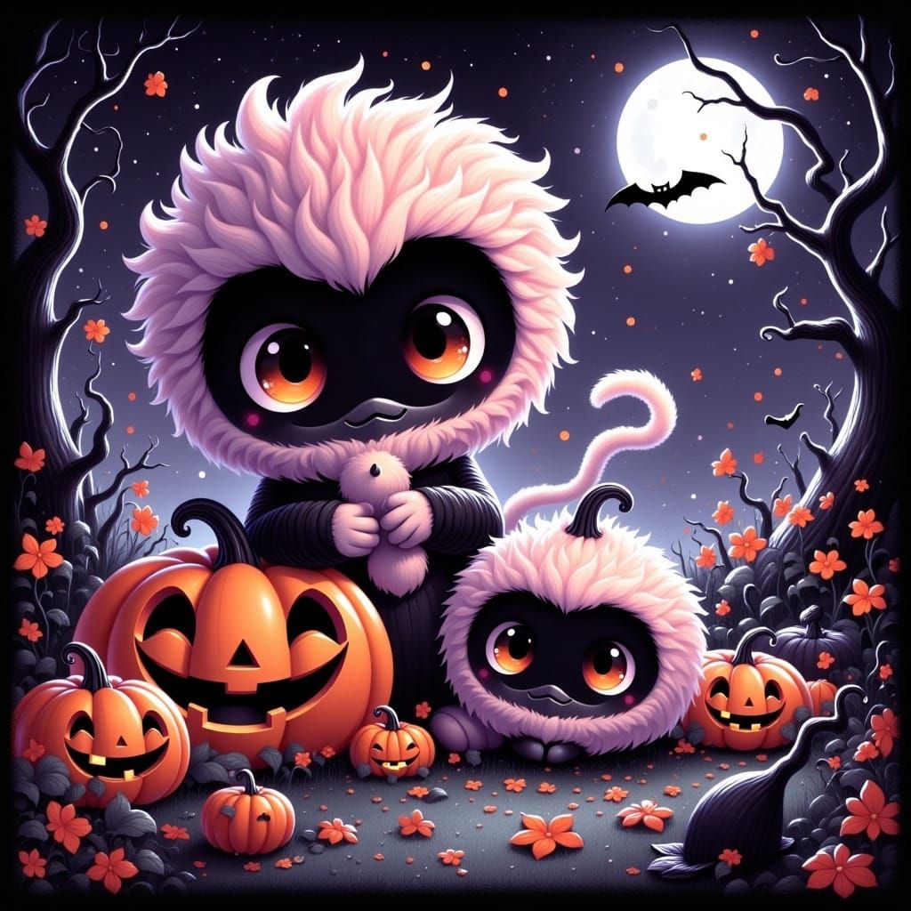 Stylized Cute Character Generated with LoRA Model