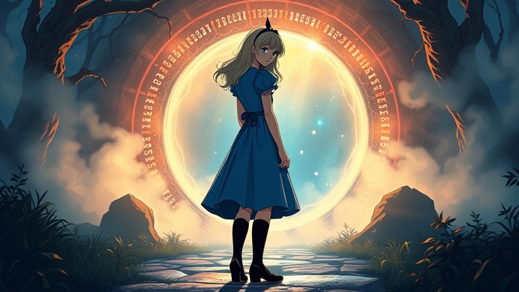 Alice Enters Crystalline Portal to Alien World