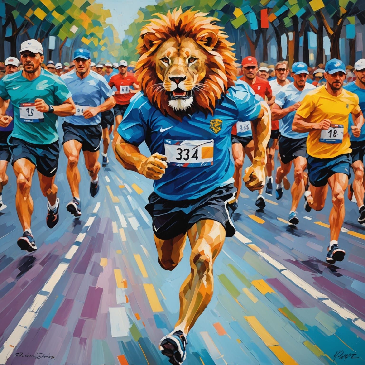 Lion In The Marathon