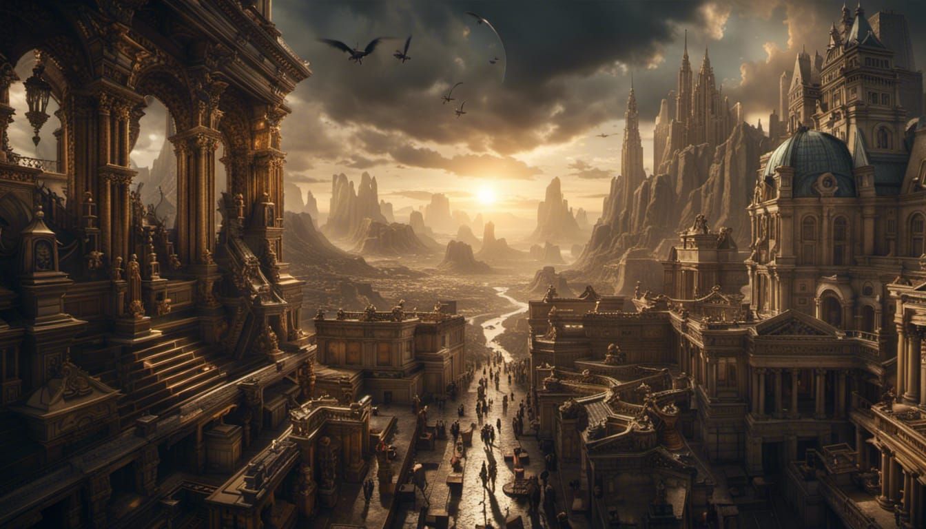 Epic Digital Painting of Original Sin