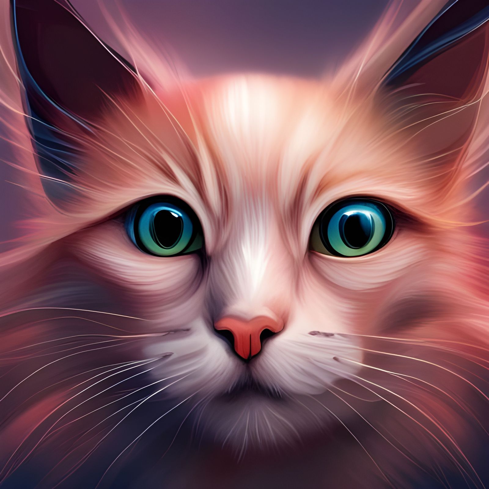 Futuristic World of Cats: AI Generated Image