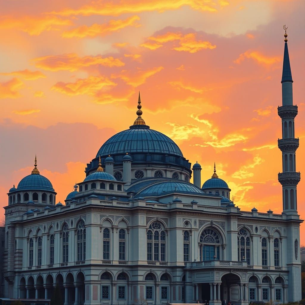 Impressionist Mosque in Istanbul