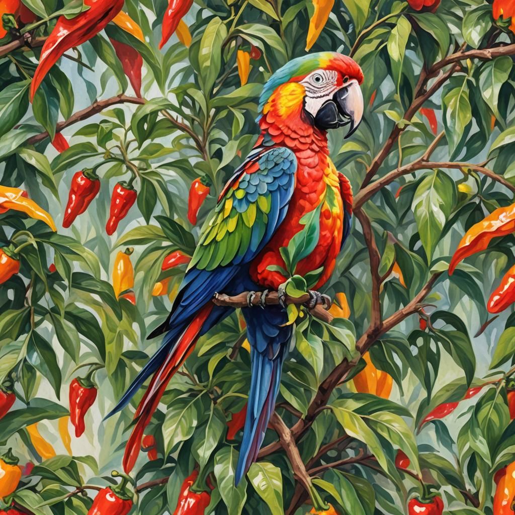 Pyro Pepper Parrot