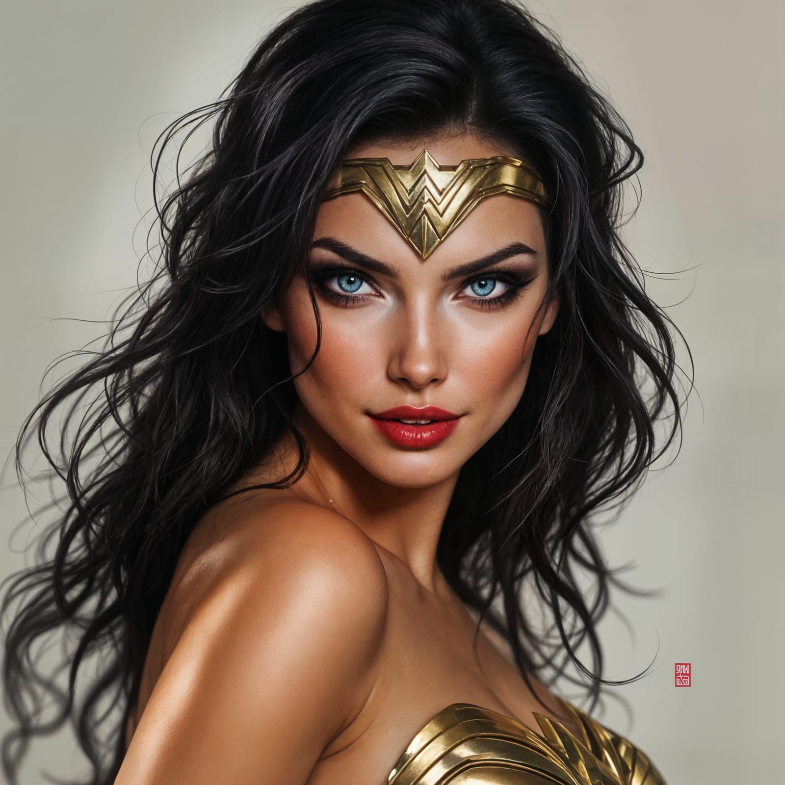 Wonder Woman with a Sinister Glint