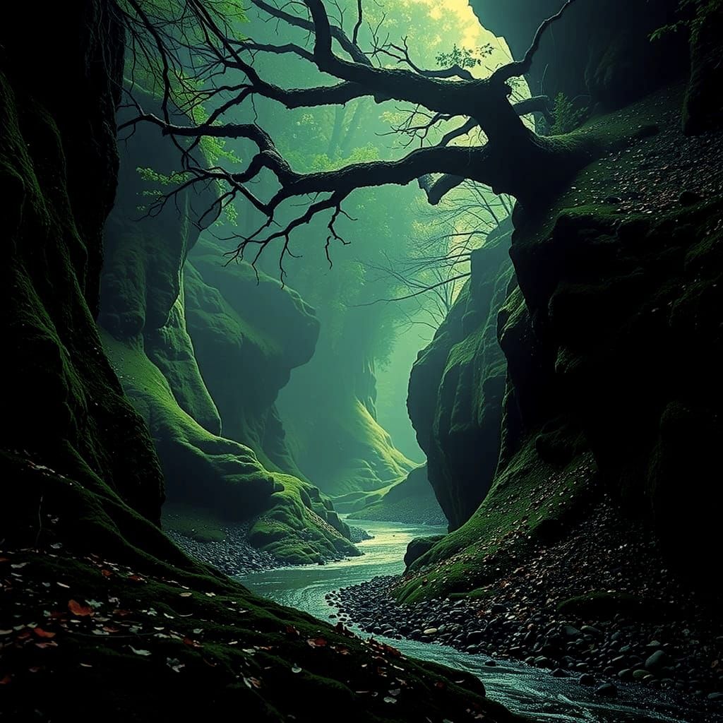 Vibrant Swirling Red Abstract Forms