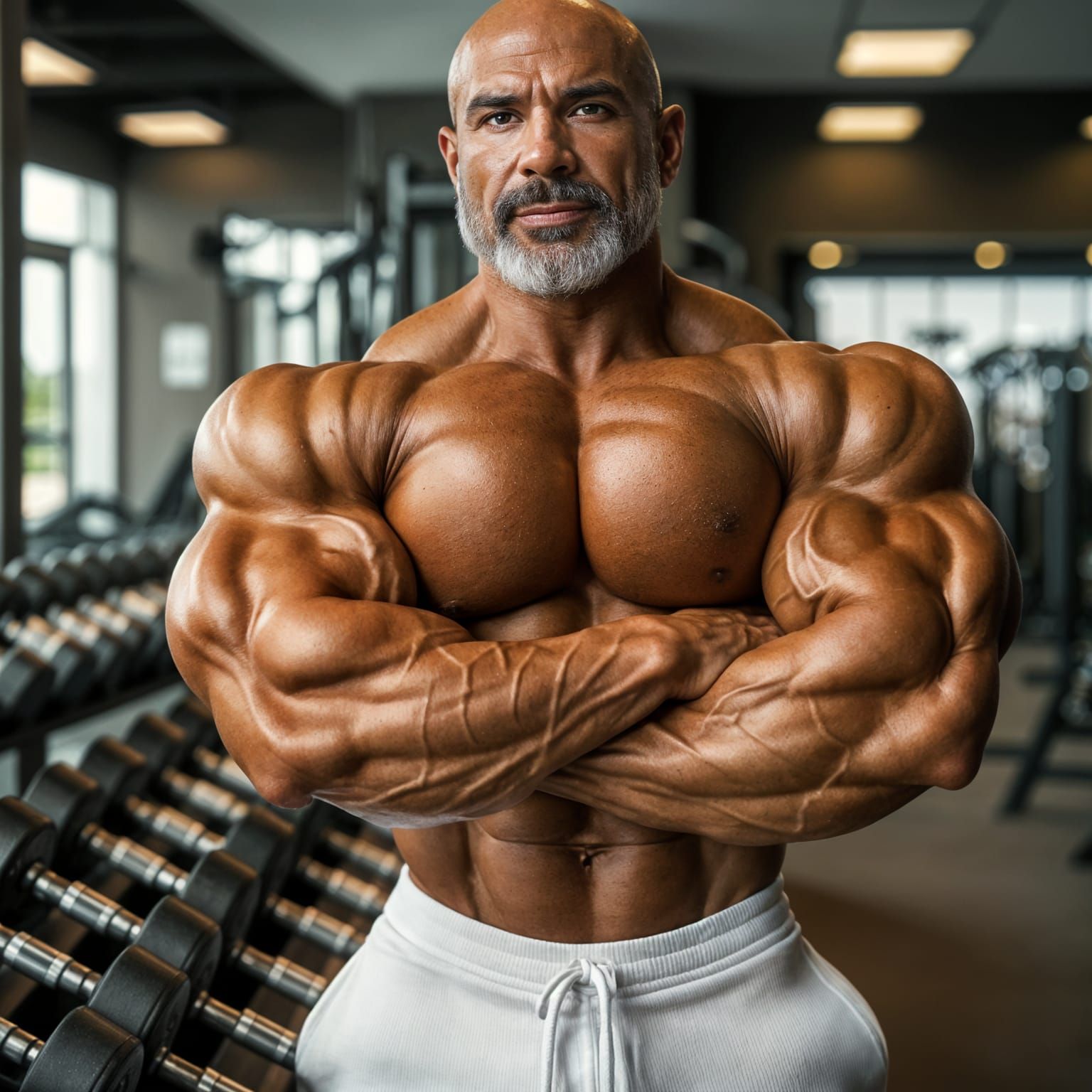 Cuban Bodybuilder in Confident Pose