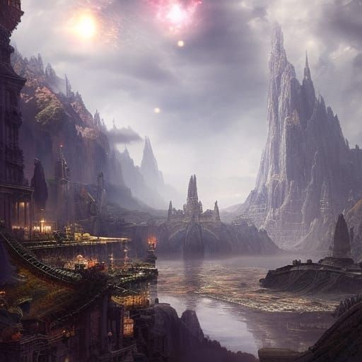 Dramatic Digital Matte Painting of Deep Emotion