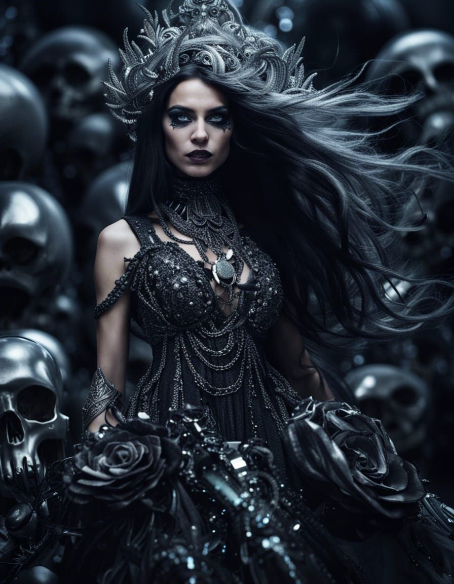 Cyber Witch in Dystopian Wasteland