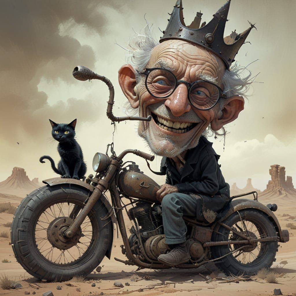 Surreal Off-Roader in Exaggerated Cartoon Realism