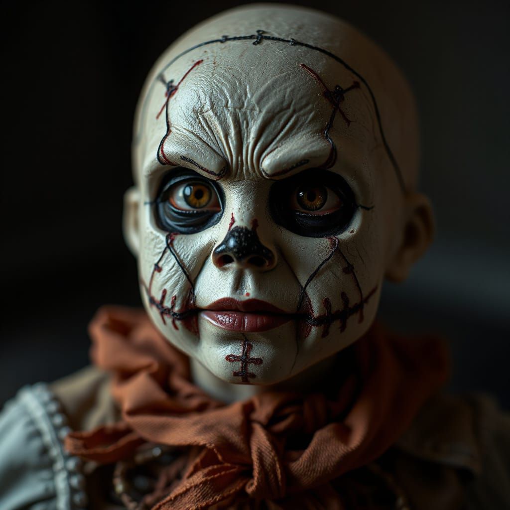Hyperrealistic Voodoo Doll with Cinematic Lighting