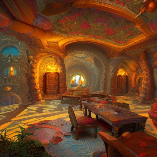 Yosemitepunk Roman Palace Interior in Gediminas Style