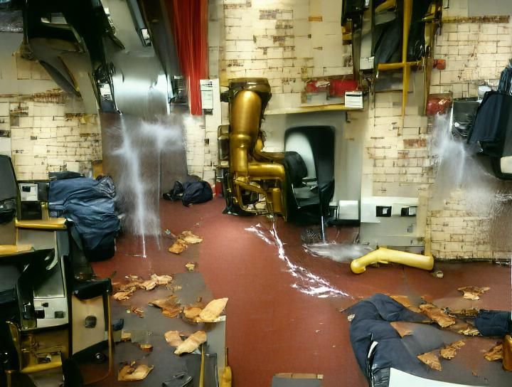 Leaking Boiler Room Visualized by AI