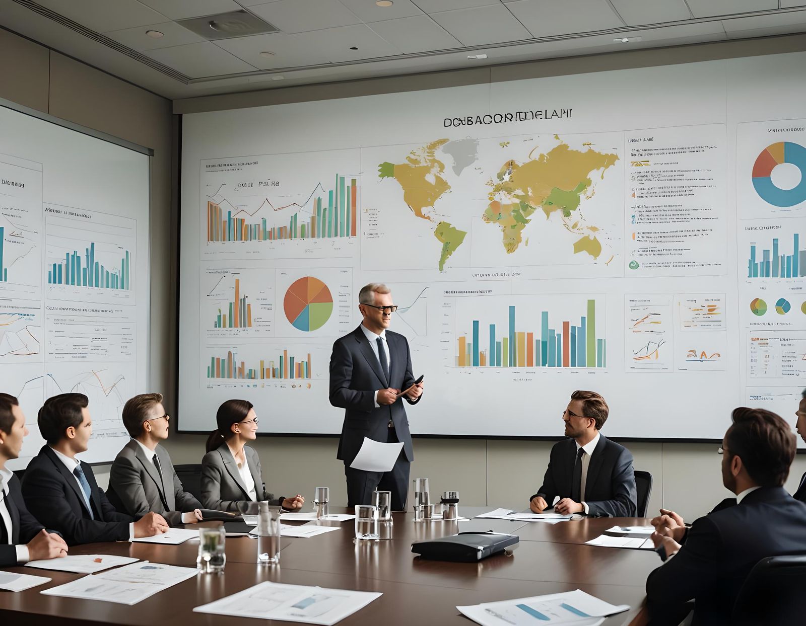 Executives in Boardroom Strategic Planning Session