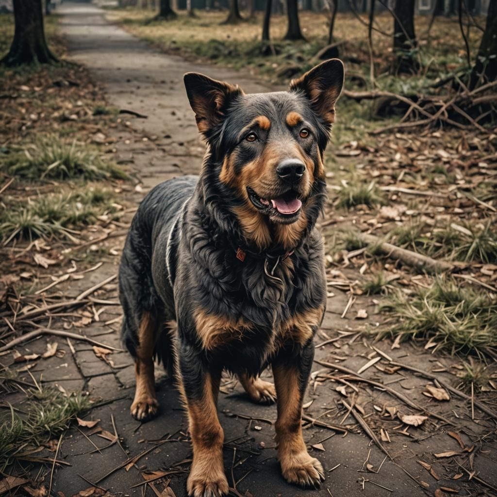 Hyperrealistic Dog Portrait with Cinematic Lighting