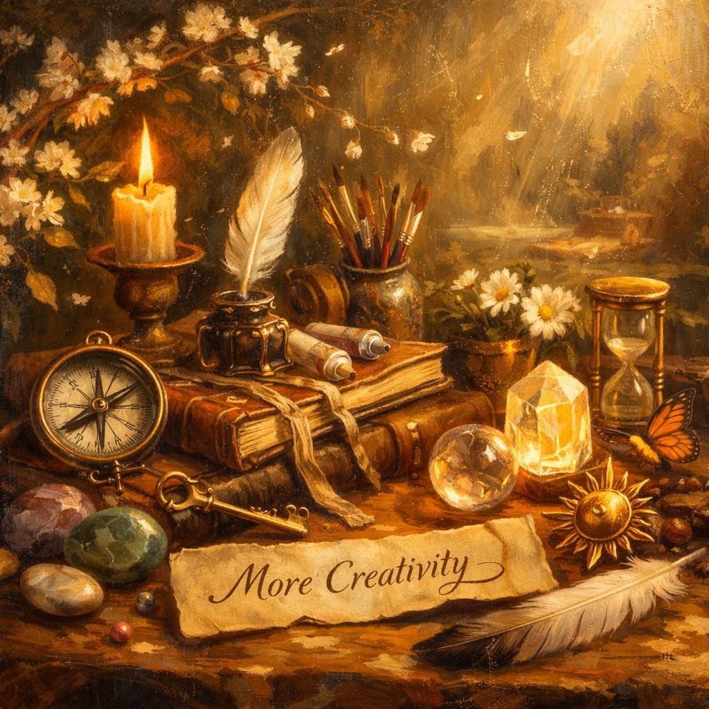 Romantic Still Life of Hope and Renewal