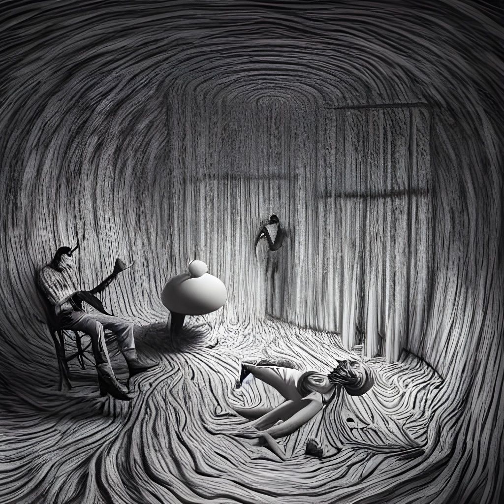 Anxious Horror Art: The Daily Grind