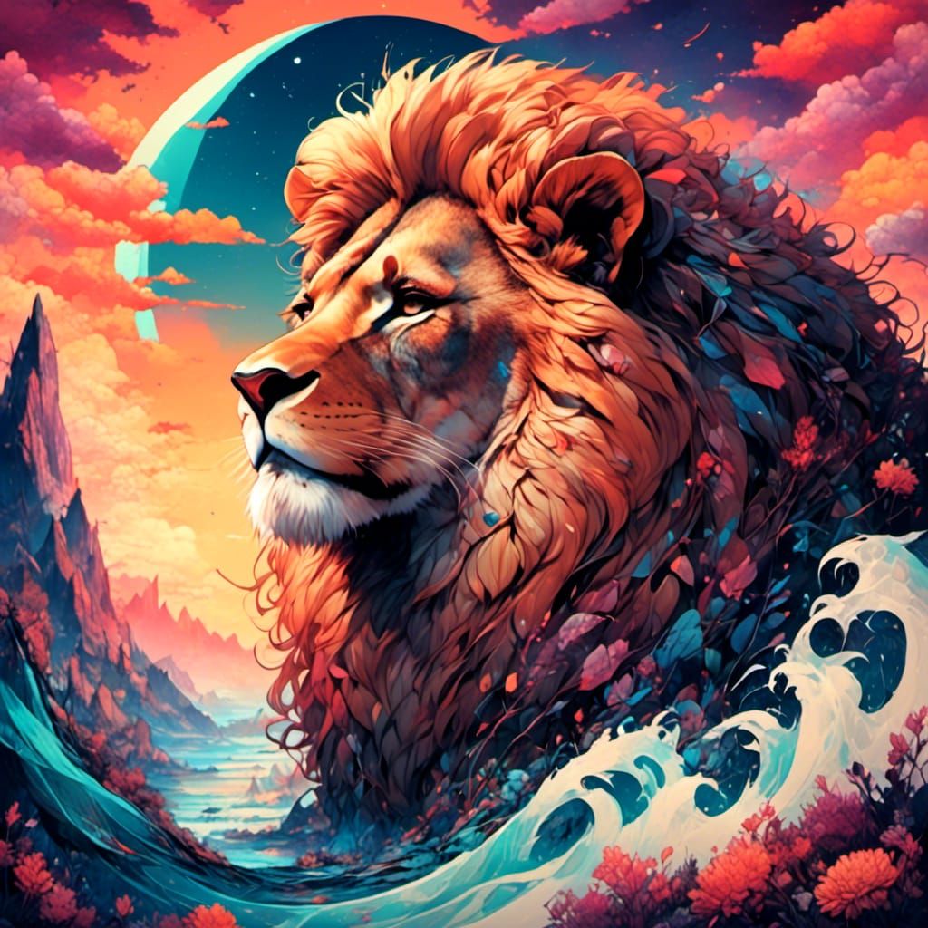 Majestic Lion (I Follow Back)