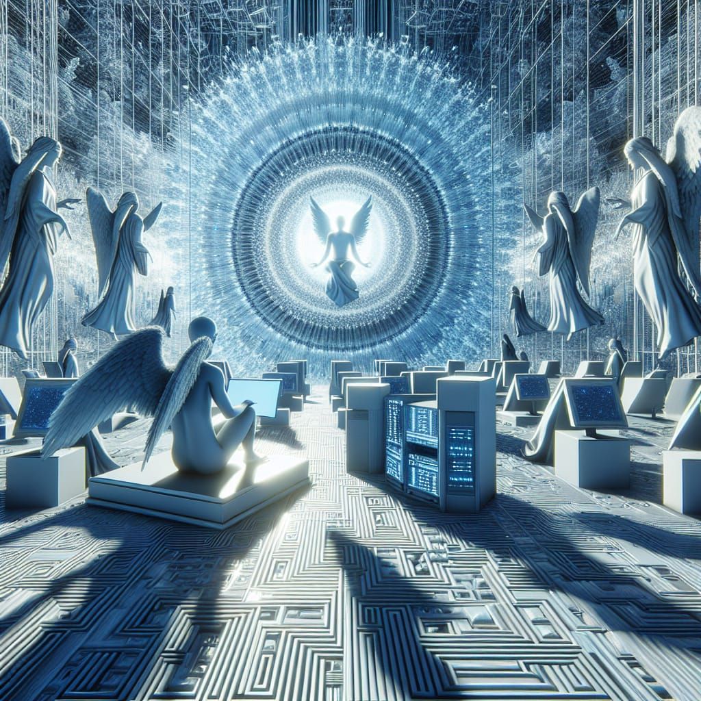 Computer Heaven: A Digital Paradise in 3D