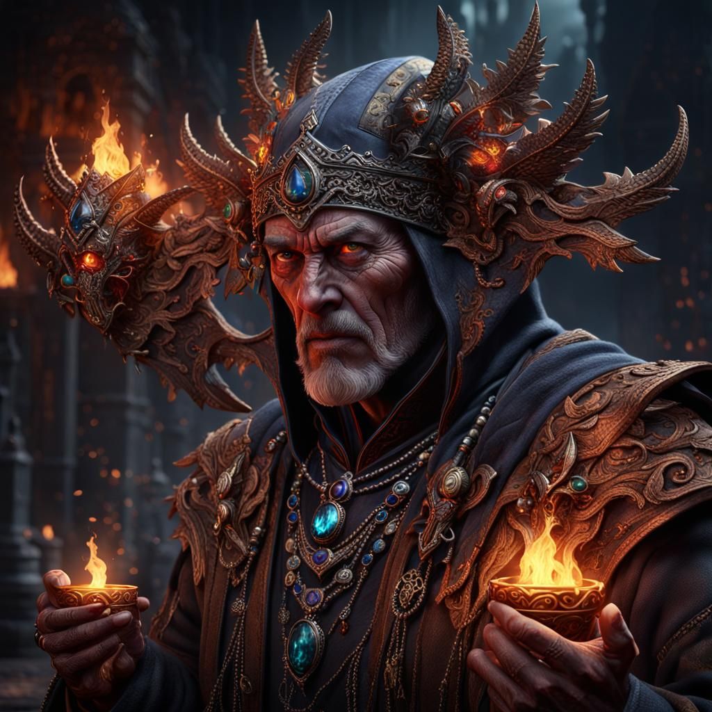 Mystical Thief Portrait in Hyperrealistic Fantasy Art