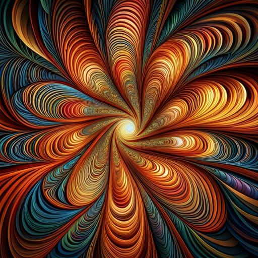 Abstract Geometric Figures in Kandinsky Style