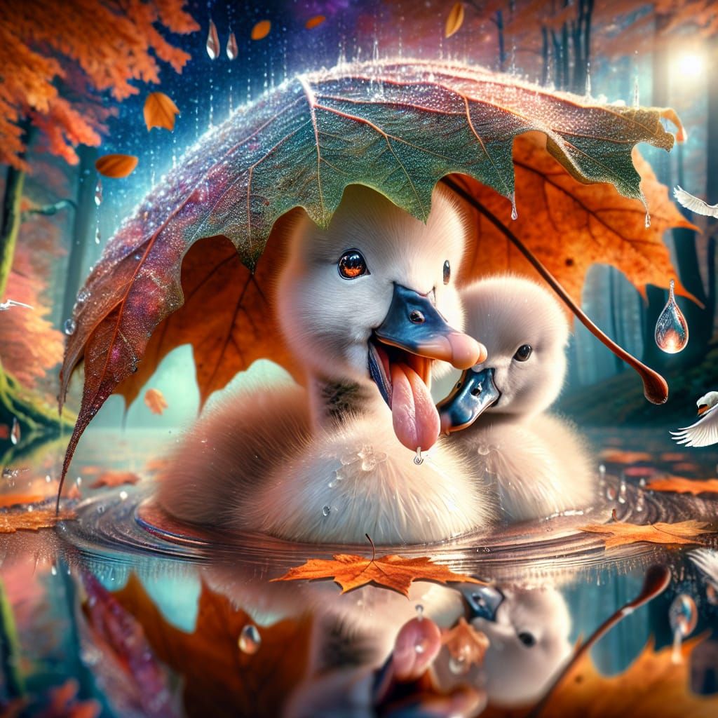 Shelter Under The Autumn Leaf