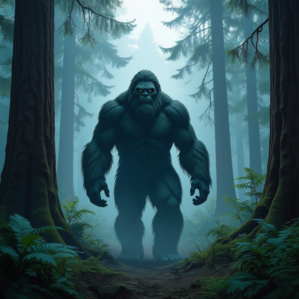 Bigfoot Apparition in Oregon Forest