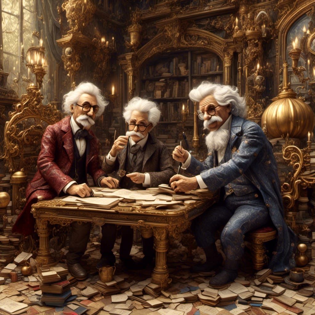 Groucho Marx and Mark Twain Pen Duel