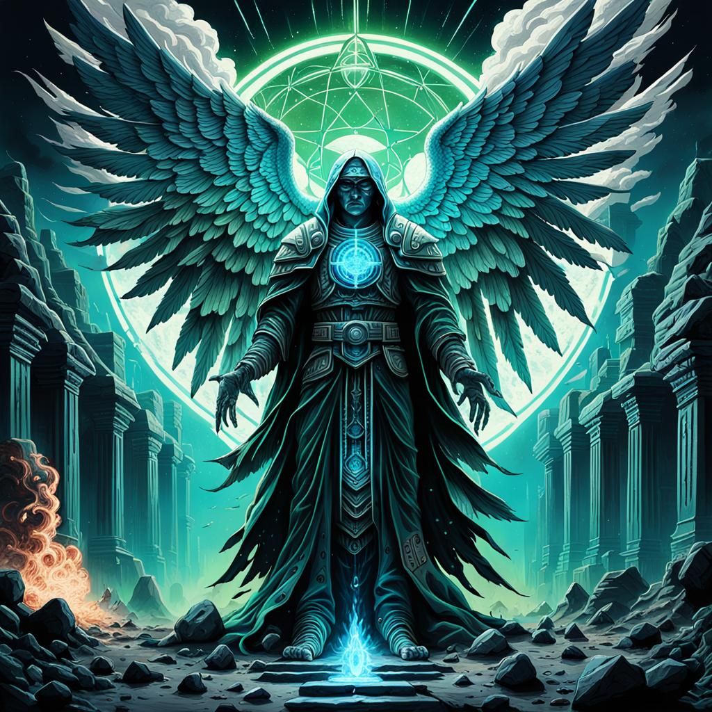 Fentanyl Deity: Dark, Mystical Concept Art