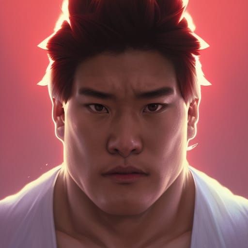 Hyperdetailed Portrait of Ryu in Unreal Engine 5