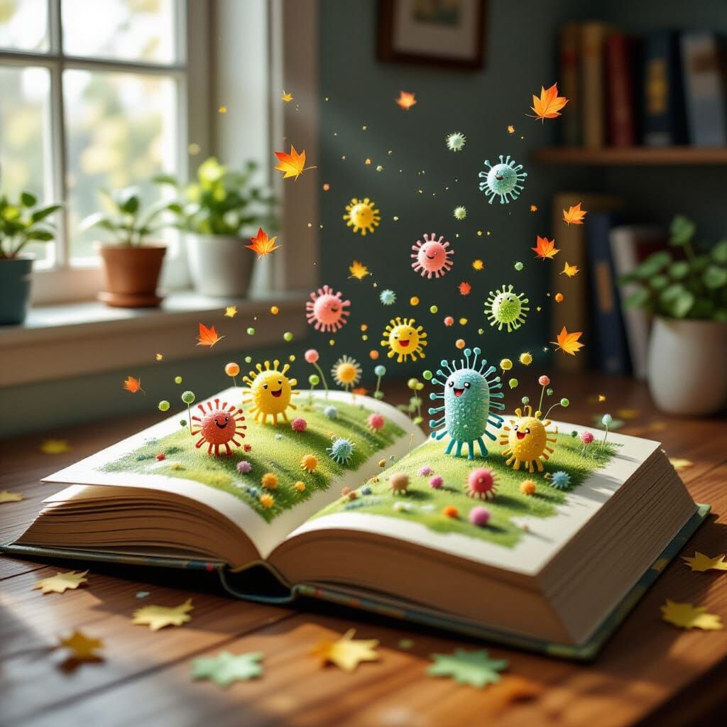 Popup Book Reveals Miniature Germ World