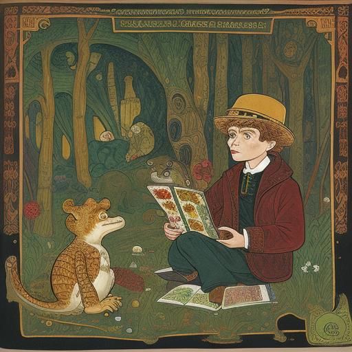 Cheb Urashka and Croc O'Deal in Pop-Up Book