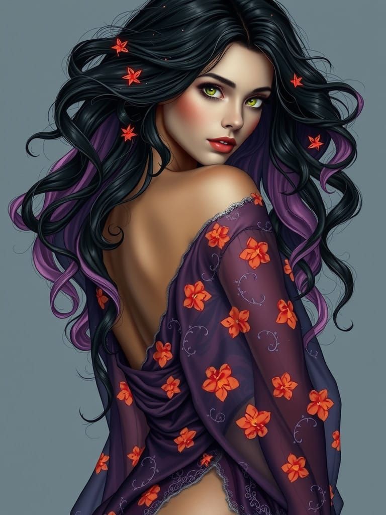 Ethereal Goddess in Dreamlike Beauty