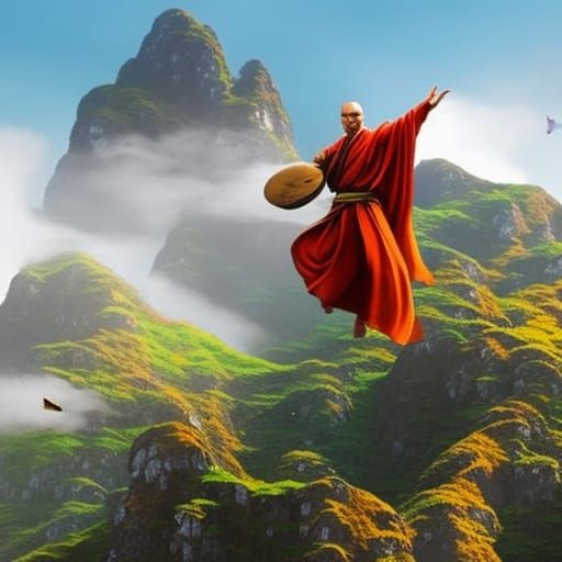 flying monk