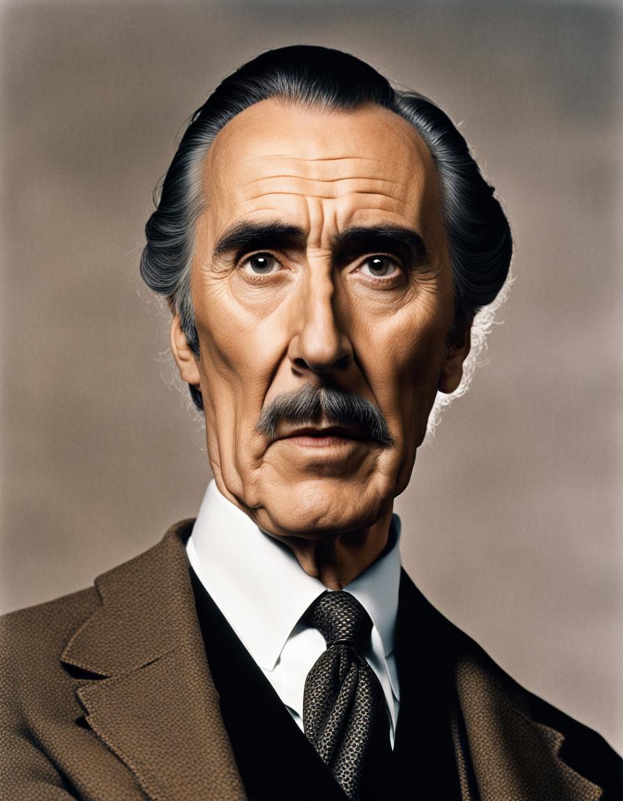 Sherlock Holmes Portrait in Film Noir Style