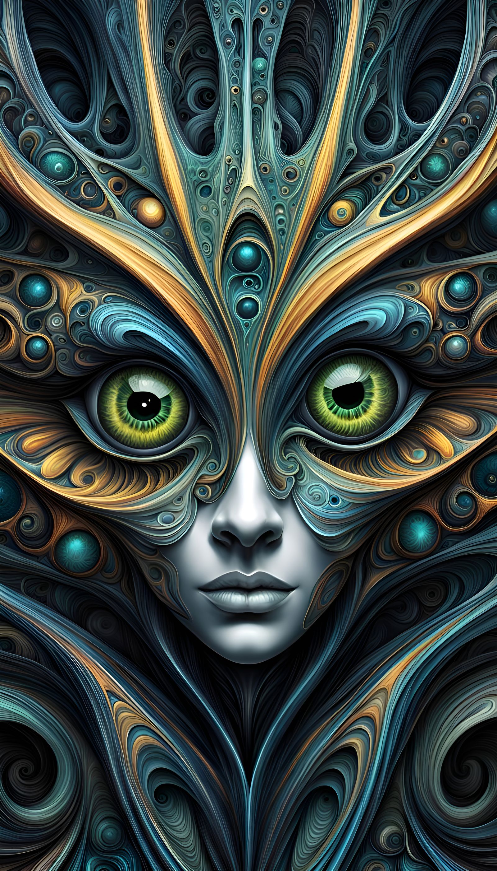 Wide-Eyed Fairy in Graffiti Street Art Style