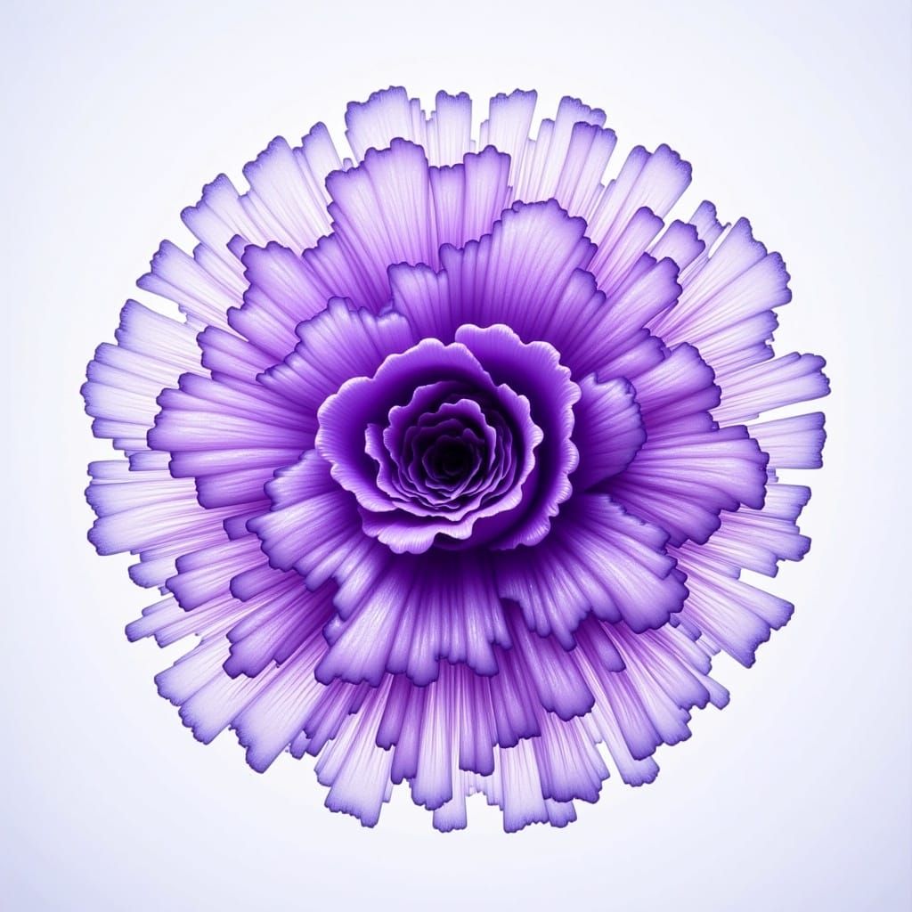 Exploding Glass Rose Sculpture