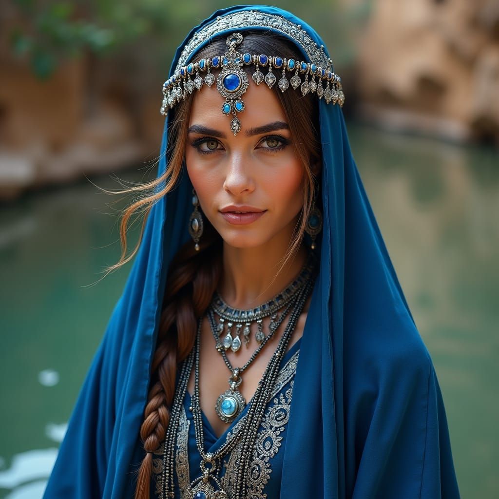 Goddess Nanna Tala in Maximalist Digital Painting Style