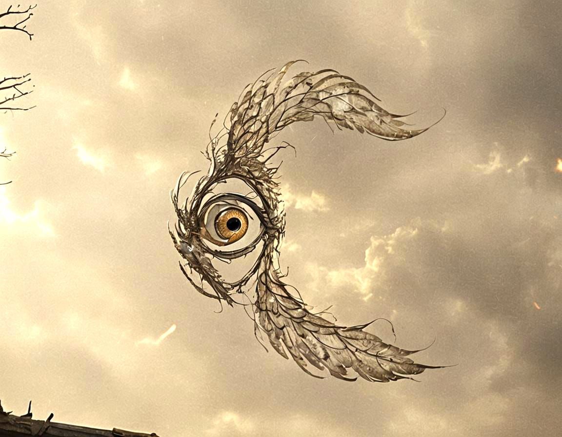 Biblically Accurate Angel Seraphim with Eyes and Wings