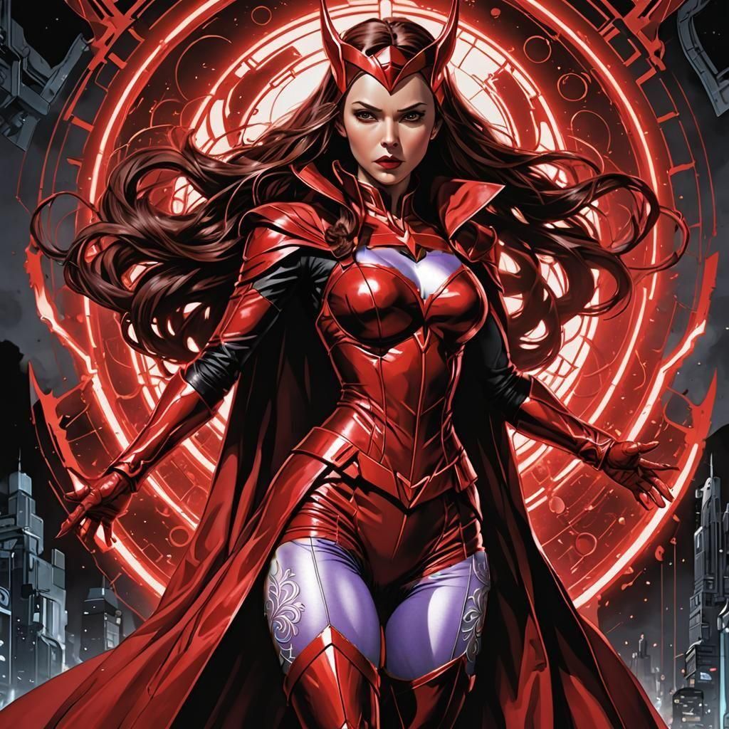 Woman in Lavender, Manga Art Style