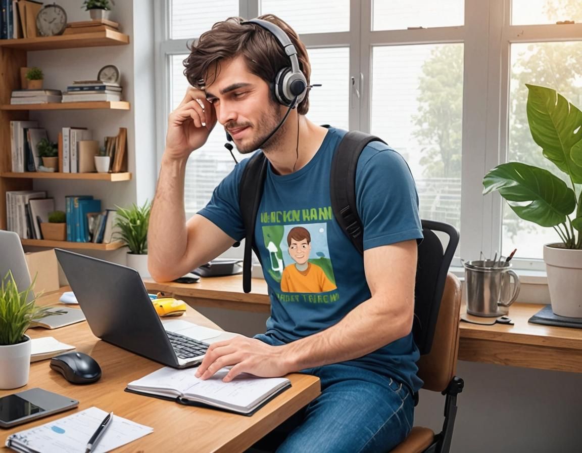 Work From Home: Man with Disability