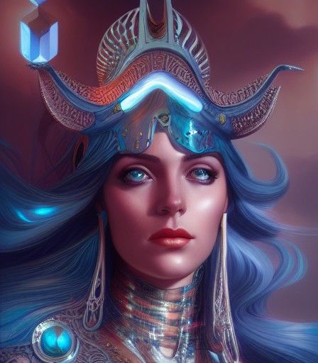 Queen of Atlantis Digital Painting