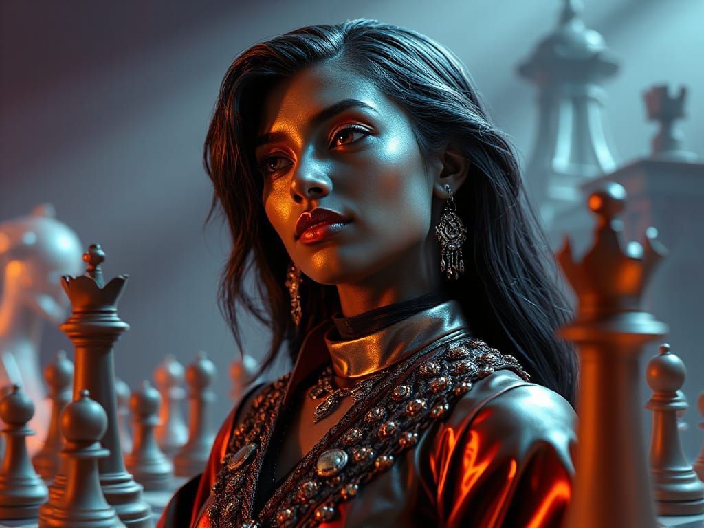 Bronze Goddess in Cosmic Splendor