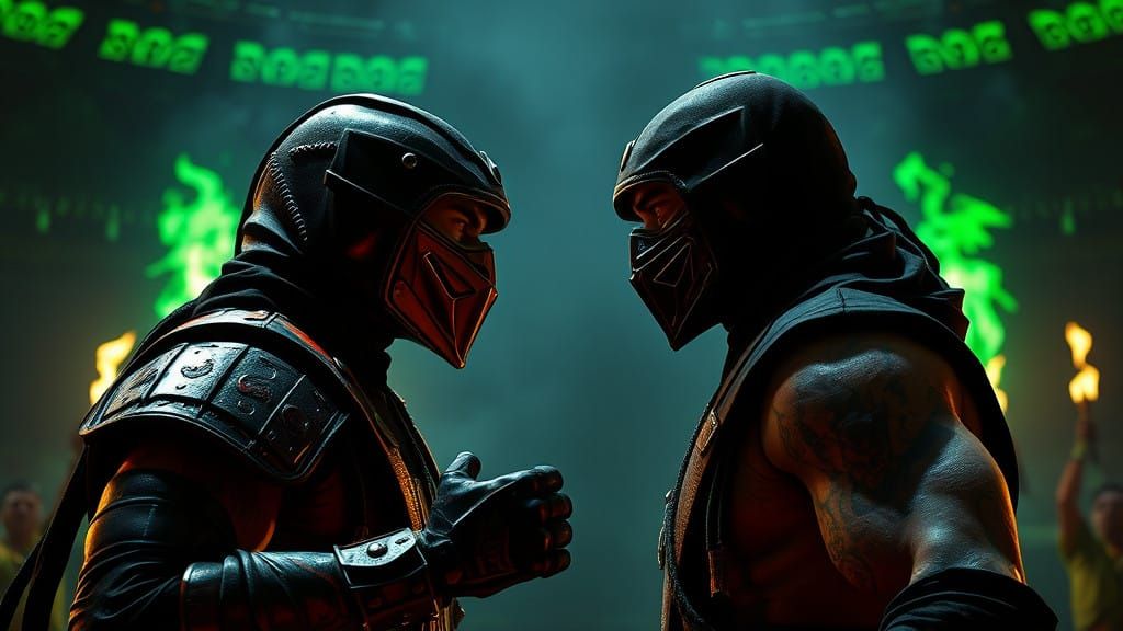 Ninja Rivals Clash in Blood-Soaked Mortal Kombat Arena
