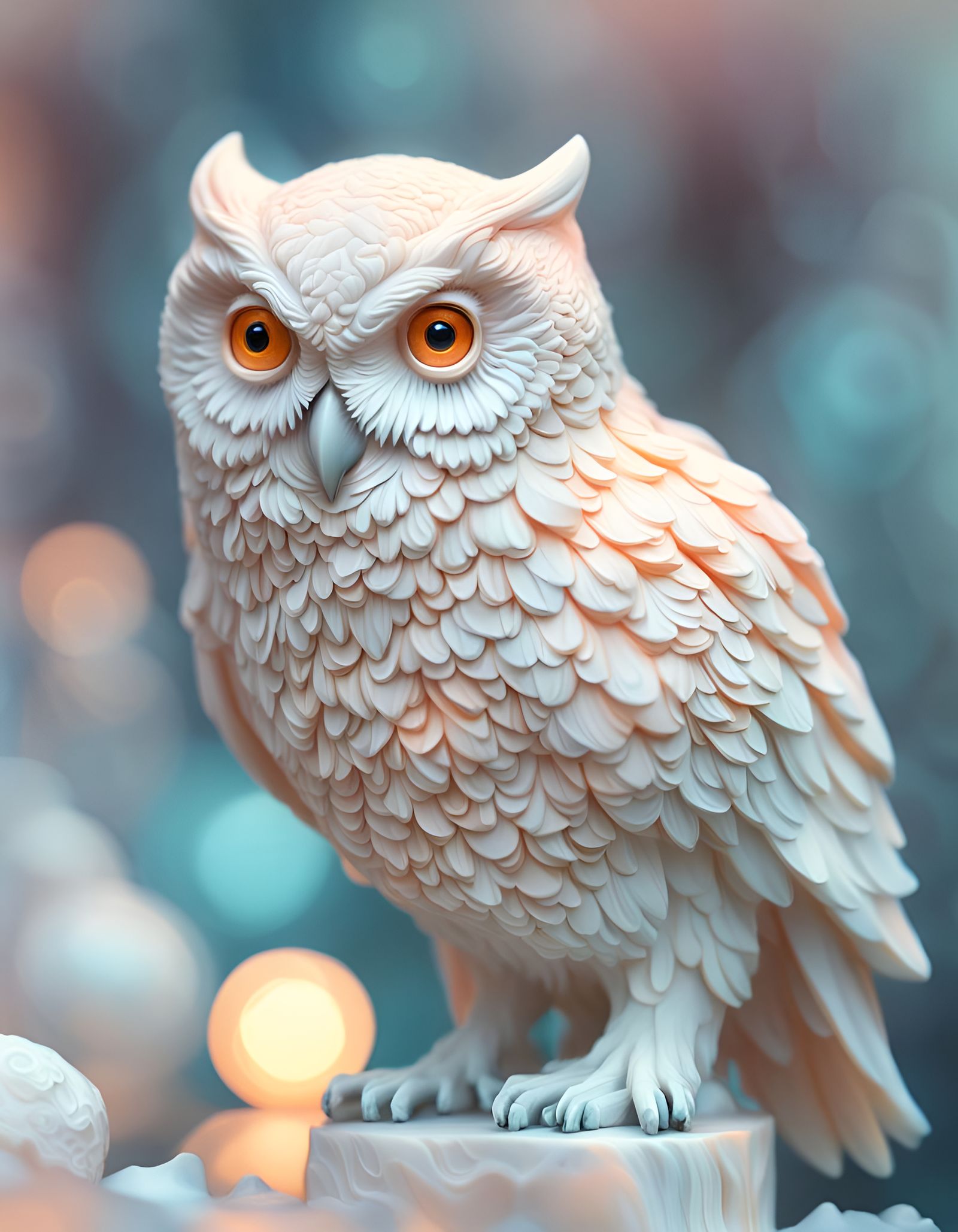 Albin, the albino owl 🦉