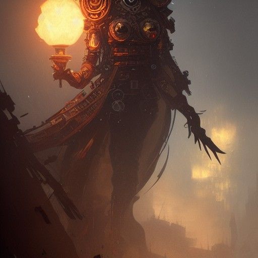 Steampunk Lord in Dark Fantasy Style