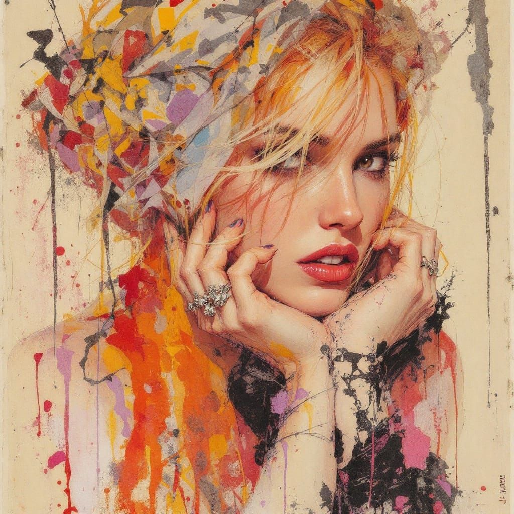 Surreal Prisoner in Vibrant Chiaroscuro