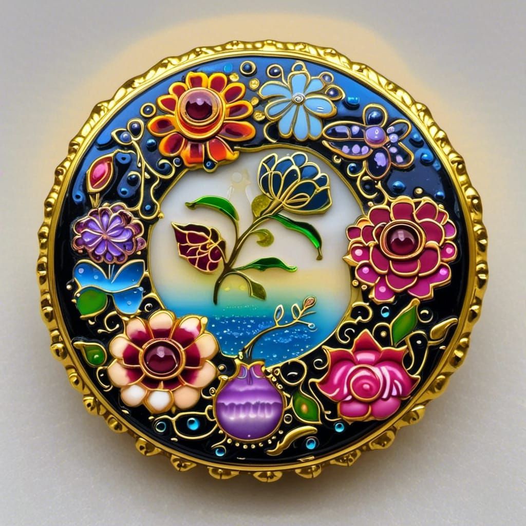 Gold Filigree Flowers in Fairycore Fantasy