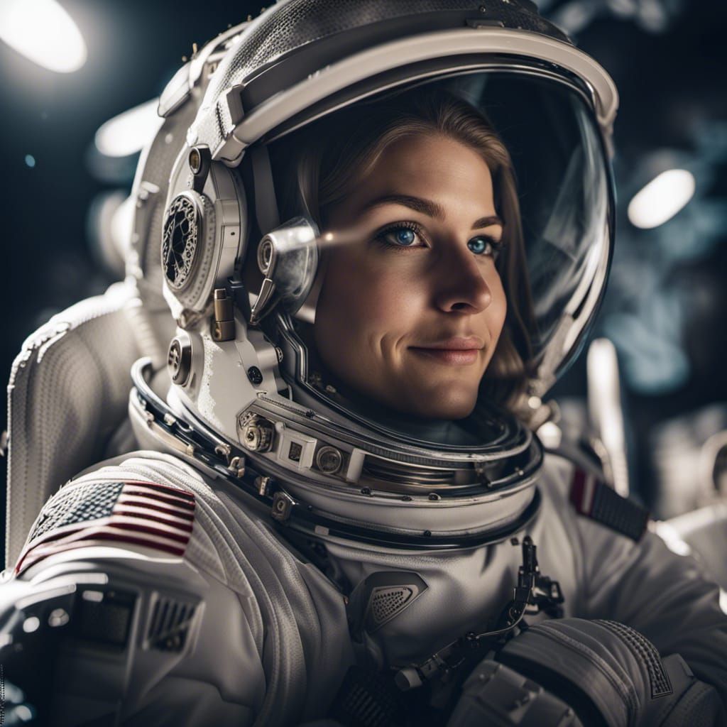 Wedding on the Moon in Spacesuits